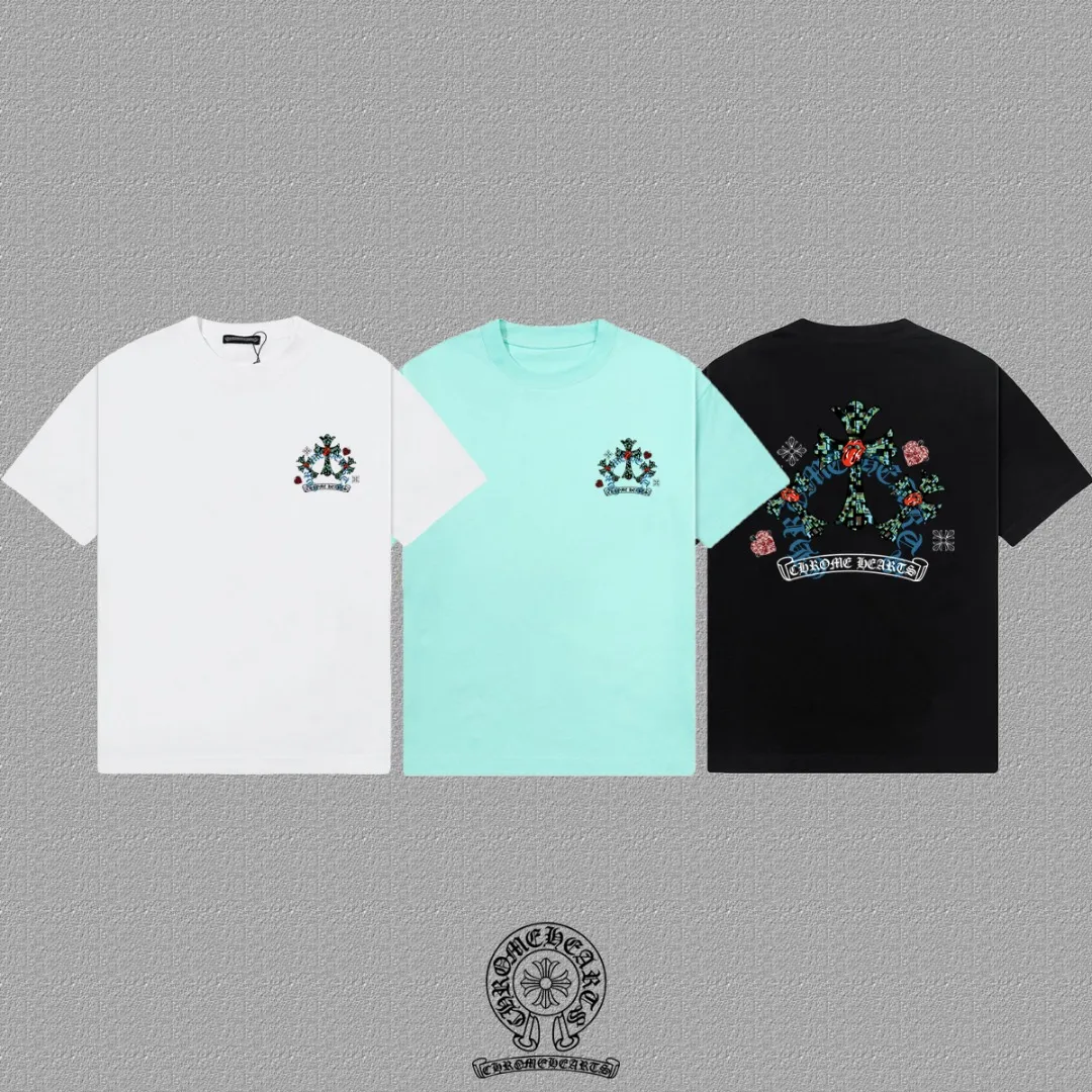 [CH ] 2026FW T LOGO Premium 26s Same Style ：Black White Green Size：S M L XL 2XL